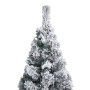 Slim Christmas tree with LEDs and snow PVC green 180 cm by vidaXL, Christmas trees - Ref: Foro24-3077756, Price: 63,09 €, Dis...