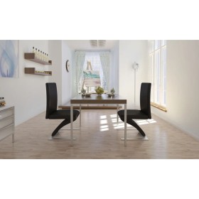 Sillas de comedor 2 unidades cuero sintético negro de vidaXL, Sillas de comedor - Ref: Foro24-240042, Precio: 212,43 €, Descu...