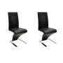 Dining chairs 2 units black synthetic leather by vidaXL, dining chairs - Ref: Foro24-240042, Price: 212,43 €, Discount: %