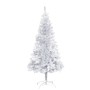 Árbol Navidad artificial con LEDs y soporte PET plateado 150 cm de vidaXL, Arboles de navidad - Ref: Foro24-3077437, Precio: ...