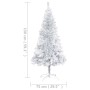 Árbol Navidad artificial con LEDs y soporte PET plateado 150 cm de vidaXL, Arboles de navidad - Ref: Foro24-3077437, Precio: ...