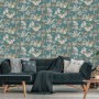 DUTCH WALLCOVERINGS Blaue und beige Leopardentapete von DUTCH WALLCOVERINGS, Bemaltes Papier - Ref: Foro24-437432, Preis: 30,...