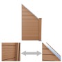 Brown WPC Fence Panel 105x(105-185) cm by vidaXL, fence panels - Ref: Foro24-41553, Price: 91,85 €, Discount: %