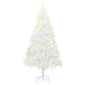 Artificial Christmas tree with LED and thick branches white 180 cm by vidaXL, Christmas trees - Ref: Foro24-3077455, Price: 6...