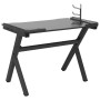 Gaming desk with LED light Y shape black 90x60x75 cm by vidaXL, Desks - Ref: Foro24-325422, Price: 125,13 €, Discount: %