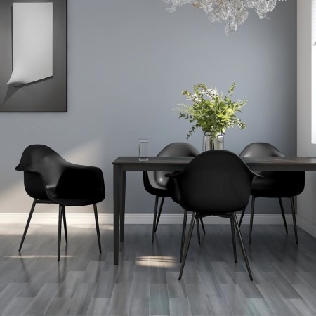 Dining chairs 4 units black PP by vidaXL, dining chairs - Ref: Foro24-338077, Price: 184,25 €, Discount: %