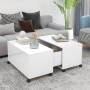 Glossy white plywood coffee table 75x75x38cm by vidaXL, Coffee table - Ref: Foro24-806873, Price: 77,99 €, Discount: %