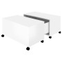 Glossy white plywood coffee table 75x75x38cm by vidaXL, Coffee table - Ref: Foro24-806873, Price: 77,99 €, Discount: %