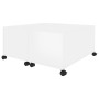 Glossy white plywood coffee table 75x75x38cm by vidaXL, Coffee table - Ref: Foro24-806873, Price: 77,99 €, Discount: %