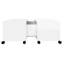 Glossy white plywood coffee table 75x75x38cm by vidaXL, Coffee table - Ref: Foro24-806873, Price: 77,99 €, Discount: %