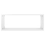 Cube wall shelf 4 units glossy white plywood 60x15x23cm by vidaXL, Shelves and shelves - Ref: Foro24-807152, Price: 52,27 €, ...