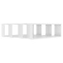 Cube wall shelf 4 units glossy white plywood 60x15x23cm by vidaXL, Shelves and shelves - Ref: Foro24-807152, Price: 52,27 €, ...