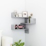 Corner wall shelf made of gray concrete plywood 40x40x50cm by vidaXL, Shelves and shelves - Ref: Foro24-807231, Price: 22,47 ...