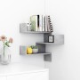 Corner wall shelf made of gray concrete plywood 40x40x50cm by vidaXL, Shelves and shelves - Ref: Foro24-807231, Price: 22,47 ...