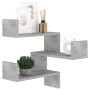 Corner wall shelf made of gray concrete plywood 40x40x50cm by vidaXL, Shelves and shelves - Ref: Foro24-807231, Price: 22,47 ...