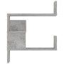 Corner wall shelf made of gray concrete plywood 40x40x50cm by vidaXL, Shelves and shelves - Ref: Foro24-807231, Price: 22,47 ...