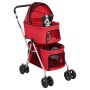 Zusammenklappbarer Doppel-Hundekinderwagen aus rotem Oxford-Stoff, 83 x 48 x 97 cm von vidaXL, Kinderwagen für Haustiere - Re...