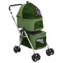 Cochecito doble de perros plegable tela oxford verde 83x48x97cm de vidaXL, Cochecitos para mascotas - Ref: Foro24-172207, Pre...