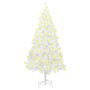 Artificial Christmas tree with LED and thick branches white 210 cm by vidaXL, Christmas trees - Ref: Foro24-3077456, Price: 8...