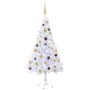 Künstlicher Weihnachtsbaum mit Lichtern und Kugeln 380 Äste 150 cm von vidaXL, Weihnachtsbäume - Ref: Foro24-3077493, Preis: ...