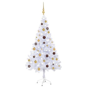 Artificial Christmas tree with lights and balls 380 branches 150 cm by vidaXL, Christmas trees - Ref: Foro24-3077493, Price: ...