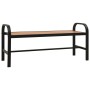 Garden bench steel and WPC brown and black 124.5 cm by vidaXL, garden benches - Ref: Foro24-317138, Price: 118,99 €, Discount: %