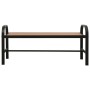 Garden bench steel and WPC brown and black 124.5 cm by vidaXL, garden benches - Ref: Foro24-317138, Price: 118,99 €, Discount: %