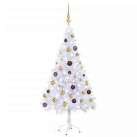 Árbol de Navidad artificial con luces y bolas 230 ramas 120 cm de vidaXL, Arboles de navidad - Ref: Foro24-3077492, Precio: 4...