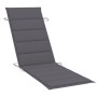 Garden lounger with solid acacia wood cushion. by vidaXL, Loungers - Ref: Foro24-3061572, Price: 171,48 €, Discount: %