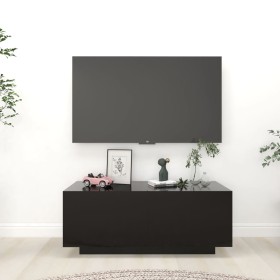 Black plywood TV cabinet 100x35x40 cm by vidaXL, TV Furniture - Ref: Foro24-804437, Price: 60,99 €, Discount: %