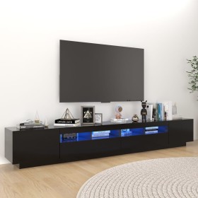 Mueble para TV con luces LED negro 260x35x40 cm de vidaXL, Muebles TV - Ref: Foro24-3081916, Precio: 170,07 €, Descuento: %