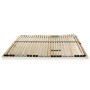 Slatted bed base with 28 slats 7 regions 100x200 cm by vidaXL, Beds and slatted bases - Ref: Foro24-246446, Price: 92,31 €, D...