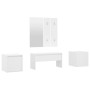 Juego de muebles de recibidor madera contrachapada blanco de vidaXL, Armarios roperos - Ref: Foro24-3082062, Precio: 136,10 €...