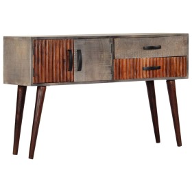 Solid gray mango wood console table 120x35x75 cm by vidaXL, Side tables - Ref: Foro24-282742, Price: 217,93 €, Discount: %