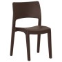 Garden chairs 2 units polypropylene color mocha by vidaXL, Garden chairs - Ref: Foro24-317727, Price: 81,99 €, Discount: %