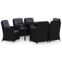 7-piece black garden dining set by vidaXL, Garden sets - Ref: Foro24-3099562, Price: 1,00 €, Discount: %