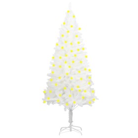 Artificial Christmas tree with LED and thick branches white 120 cm by vidaXL, Christmas trees - Ref: Foro24-3077460, Price: 5...