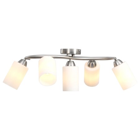 Ceiling lamp with white cone ceramic lampshades 5 E14 bulbs by vidaXL, ceiling lights - Ref: Foro24-289235, Price: 61,88 €, D...