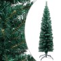 Narrow artificial Christmas tree with LEDs and green balls 210 cm by vidaXL, Christmas trees - Ref: Foro24-3077805, Price: 73...