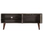 TV cabinet solid rough mango wood gray 130x30x46 cm by vidaXL, TV Furniture - Ref: Foro24-282743, Price: 215,92 €, Discount: %