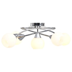 Ceiling lamp with ceramic lampshades, white bowl, 5 E14 bulbs by vidaXL, ceiling lights - Ref: Foro24-289237, Price: 48,56 €,...