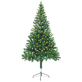 Árbol de Navidad artificial con LEDs y soporte 150 cm 380 ramas de vidaXL, Arboles de navidad - Ref: Foro24-3077402, Precio: ...