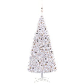 Beleuchteter Weihnachtsbaum mit Lichtern und Kugeln weiß 400 cm von vidaXL, Weihnachtsbäume - Ref: Foro24-3077839, Preis: 426...