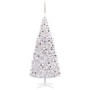 Árbol de Navidad preiluminado con luces y bolas blanco 400 cm de vidaXL, Arboles de navidad - Ref: Foro24-3077839, Precio: 42...