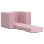 Pink soft plush children's sofa bed by vidaXL, Baby and Toddler Furniture - Ref: Foro24-341850, Price: 38,67 €, Discount: %