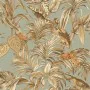 DUTCH WALLCOVERINGS Bird-of-Paradise wallpaper greenish blue by DUTCH WALLCOVERINGS, Painted paper - Ref: Foro24-430615, Pric...