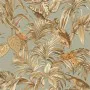 DUTCH WALLCOVERINGS Bird-of-Paradise wallpaper greenish blue by DUTCH WALLCOVERINGS, Painted paper - Ref: Foro24-430615, Pric...