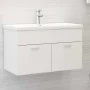 Mueble con lavabo madera de ingeniería blanco de vidaXL, Tocadores de baño - Ref: Foro24-3071279, Precio: 241,15 €, Descuento: %