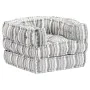 Modularer Pouf aus grau gestreiftem Stoff von vidaXL, Kissen für Stühle und Sofas - Ref: Foro24-249415, Preis: 125,72 €, Raba...