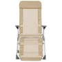 Folding camping chairs footrest 2 pcs textilene cream by vidaXL, Garden chairs - Ref: Foro24-360147, Price: 165,64 €, Discoun...